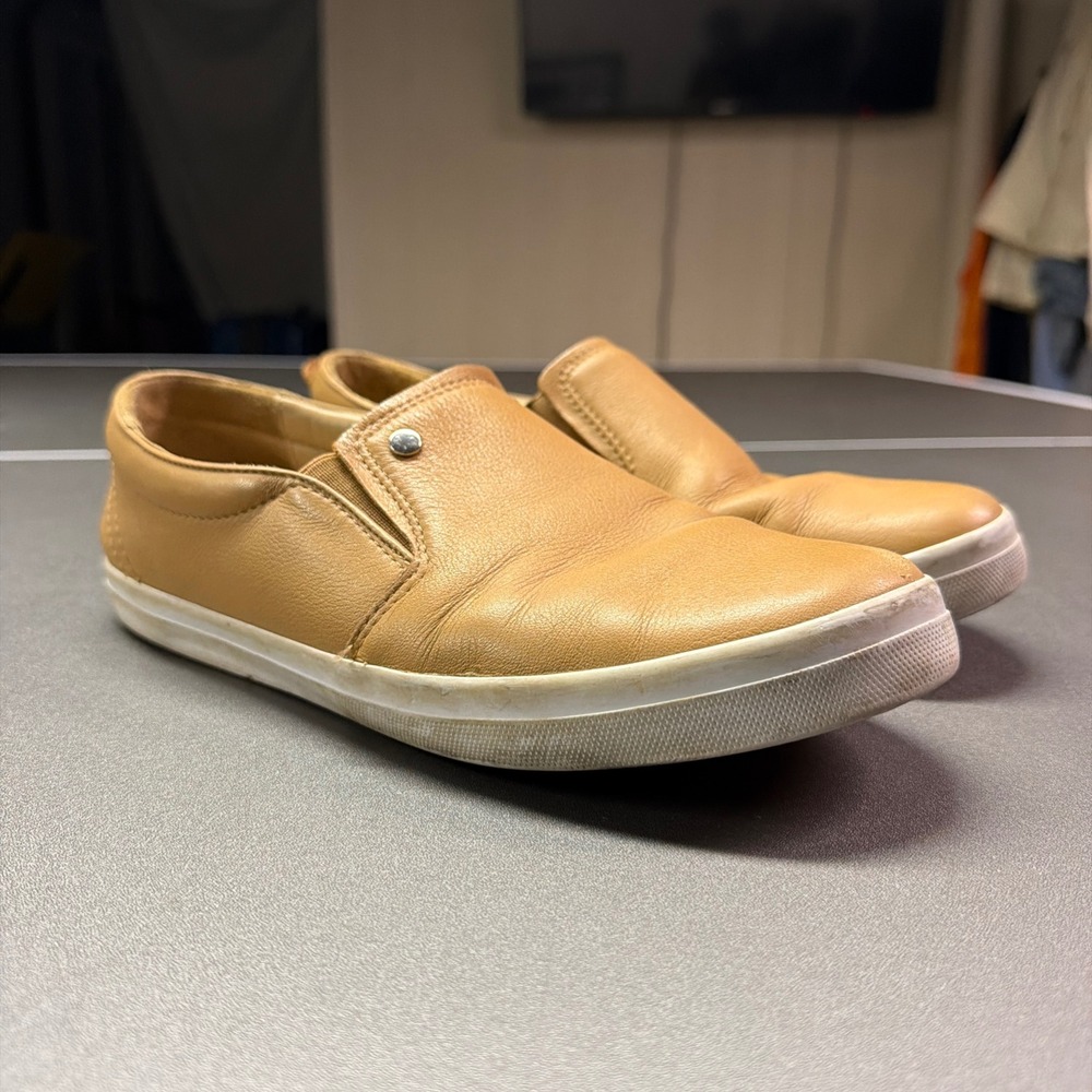 Marc Joseph New York Virginia Beach Slip-On Loafers Tan Leather Women's Size 8.5